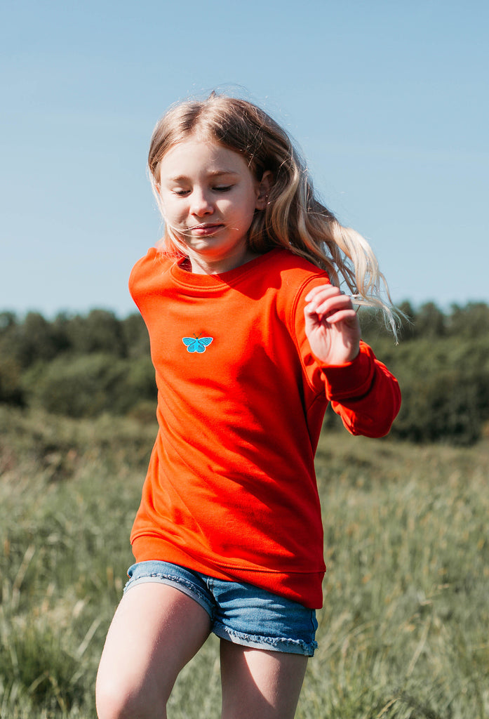 butterfly childrens sweatshirt Big Wild Thought