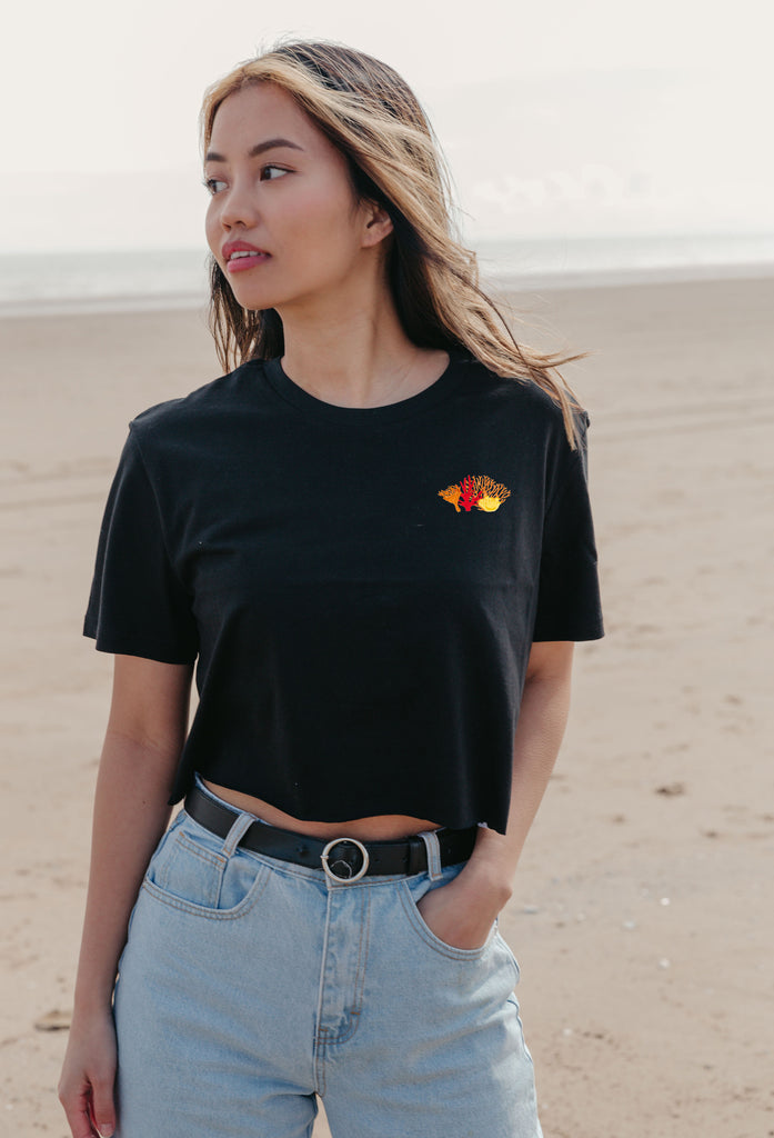 coral reef womens cropped t-shirt Big Wild Thought