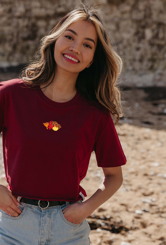 coral reef womens cropped t-shirt Big Wild Thought