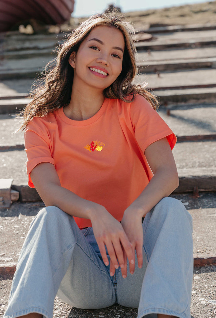 coral reef womens cropped t-shirt Big Wild Thought