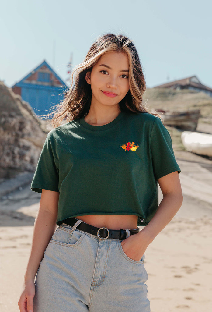 coral reef womens cropped t-shirt Big Wild Thought