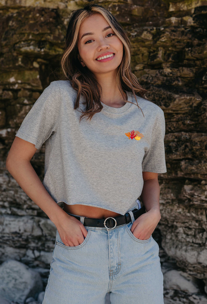 coral reef womens cropped t-shirt Big Wild Thought