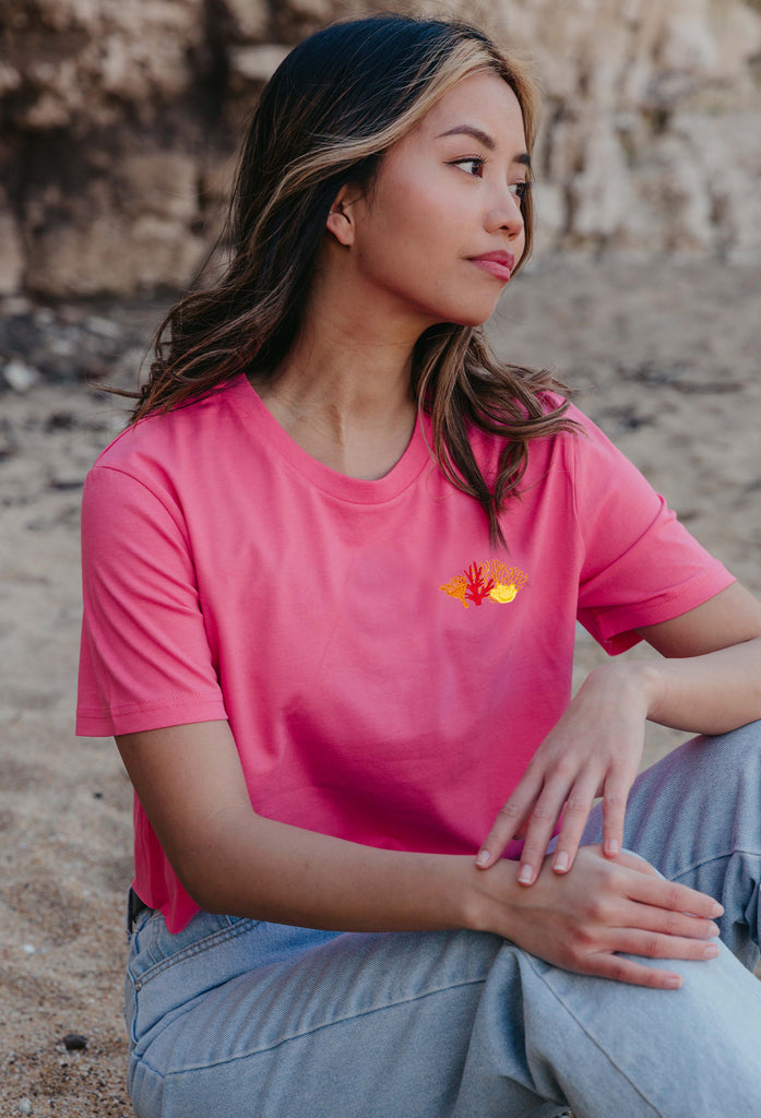 coral reef womens cropped t-shirt Big Wild Thought