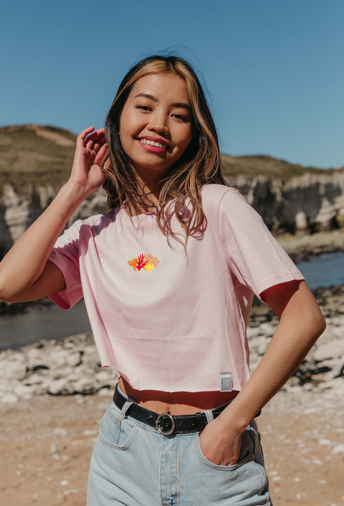coral reef womens cropped t-shirt Big Wild Thought