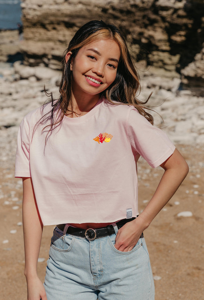 coral reef womens cropped t-shirt Big Wild Thought