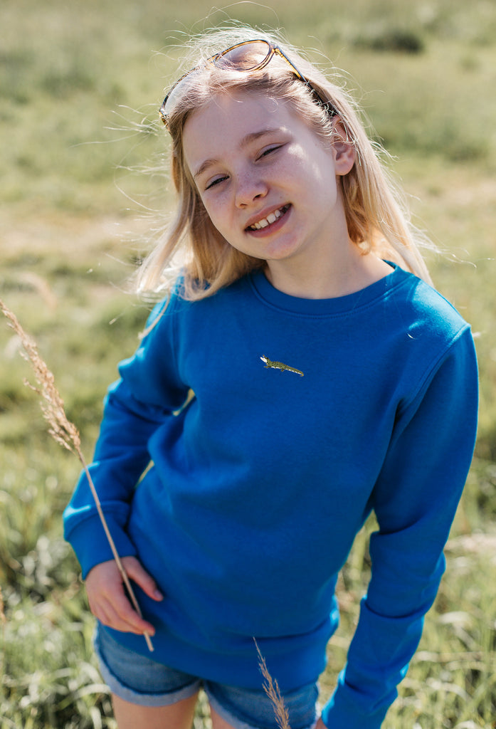 crocodile childrens sweatshirt Big Wild Thought