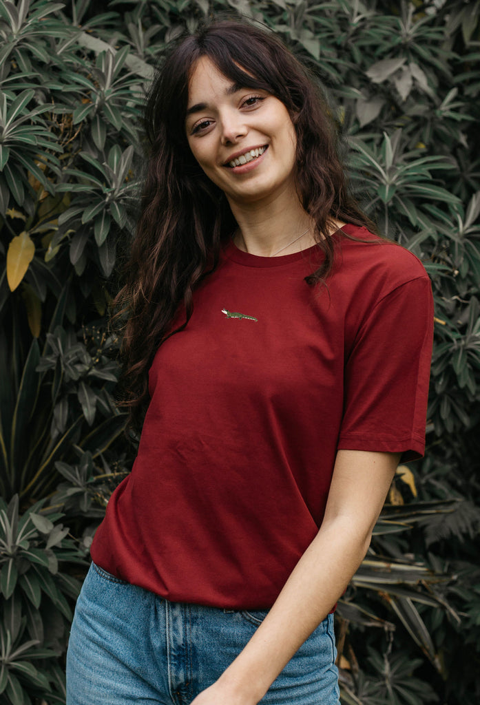 crocodile womens t-shirt Big Wild Thought