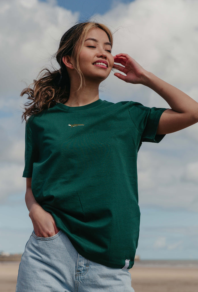 crocodile womens t-shirt Big Wild Thought