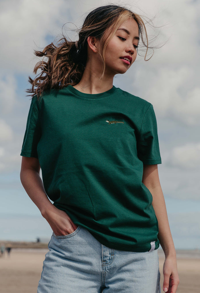 crocodile womens t-shirt Big Wild Thought