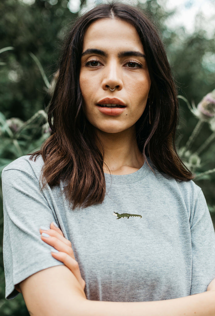 crocodile womens t-shirt Big Wild Thought