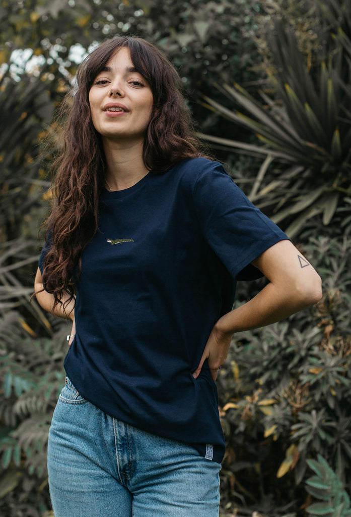 crocodile womens t-shirt Big Wild Thought
