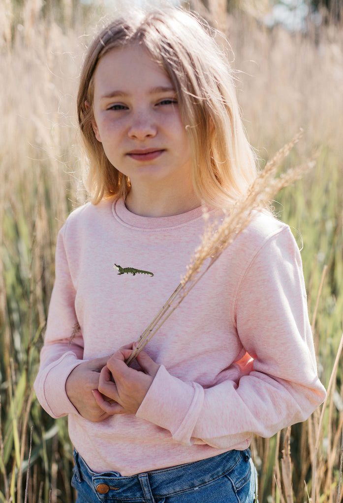 crocodile childrens sweatshirt Big Wild Thought