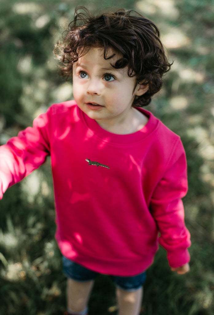 crocodile childrens sweatshirt Big Wild Thought
