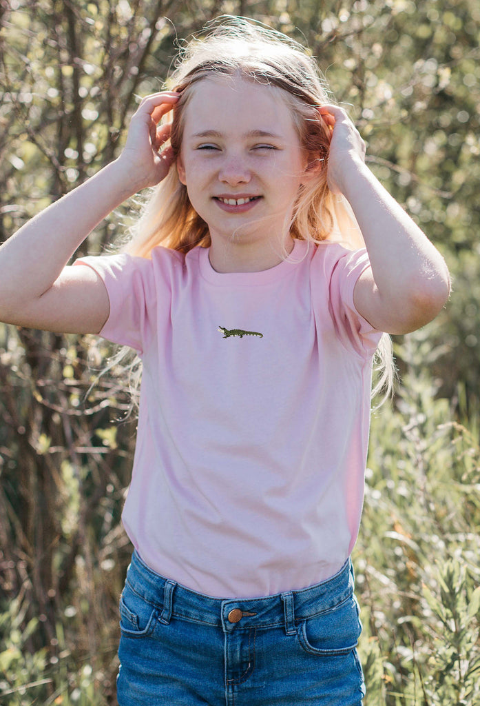 crocodile childrens t-shirt Big Wild Thought
