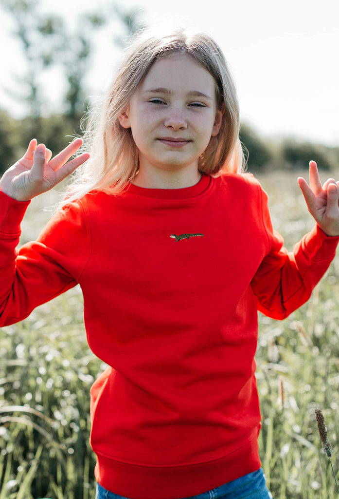crocodile childrens sweatshirt Big Wild Thought