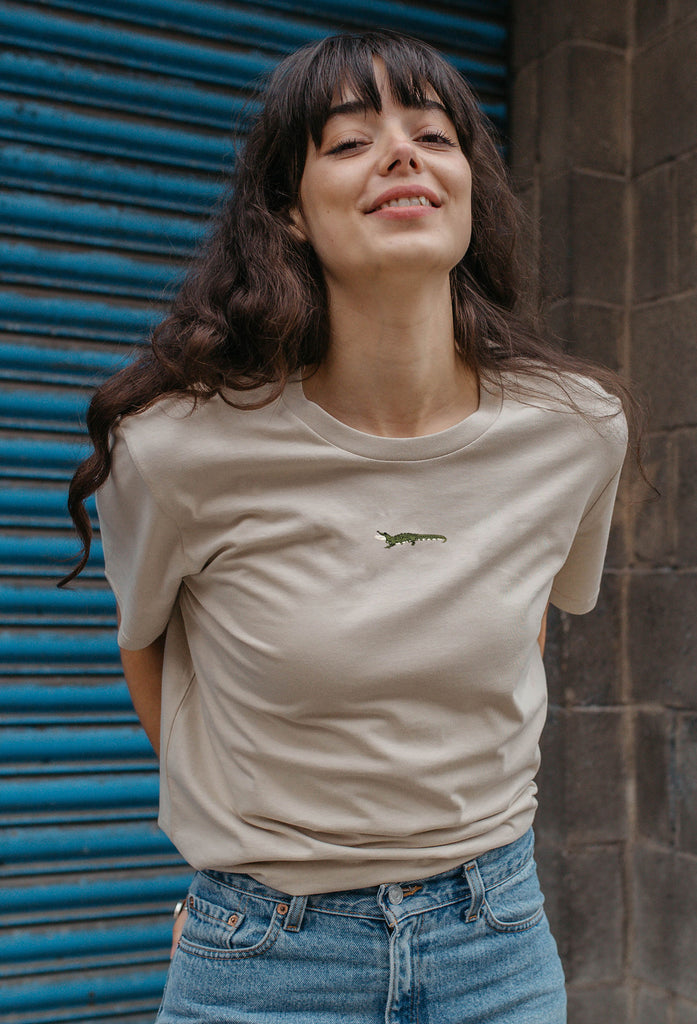 crocodile womens t-shirt Big Wild Thought