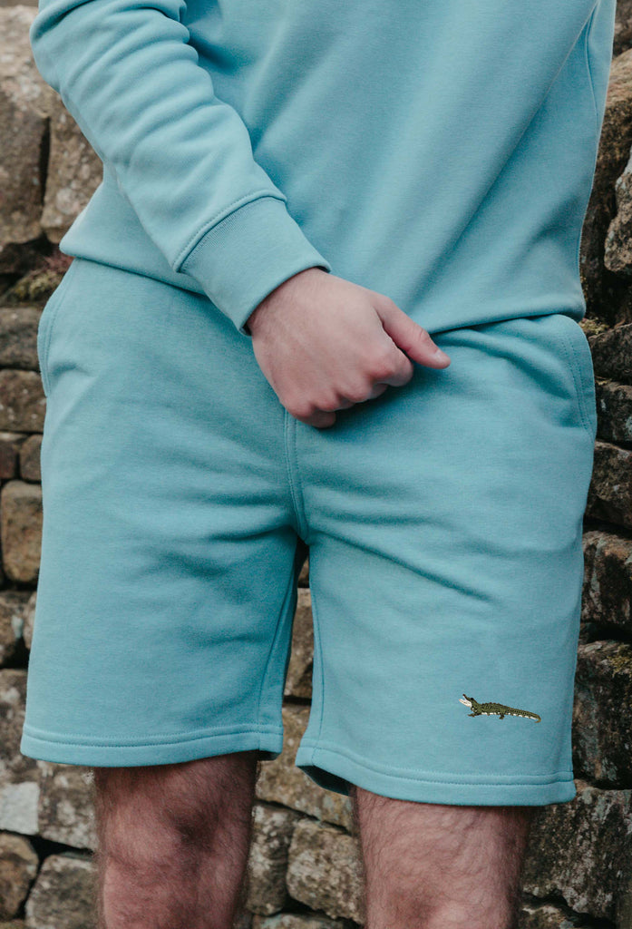crocodile mens sweat shorts Big Wild Thought