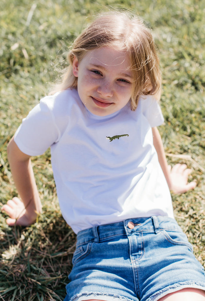 crocodile childrens t-shirt Big Wild Thought