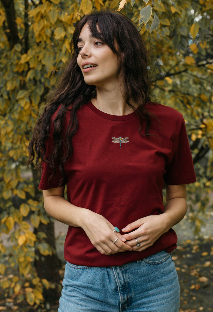 dragonfly womens t-shirt Big Wild Thought