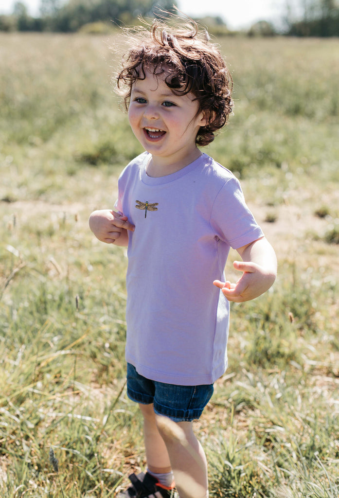 dragonfly childrens t-shirt Big Wild Thought