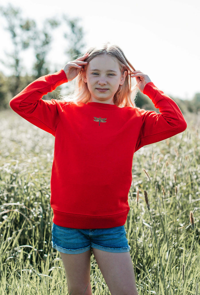 dragonfly childrens sweatshirt Big Wild Thought