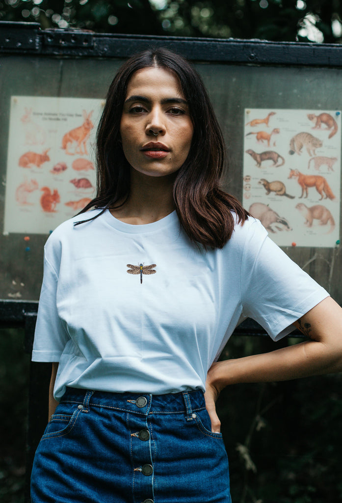dragonfly womens t-shirt Big Wild Thought