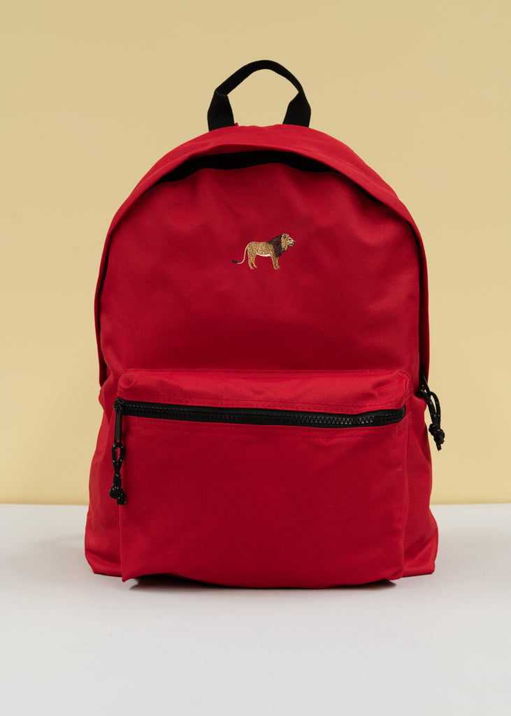 lion recycled backpack Big Wild Thought