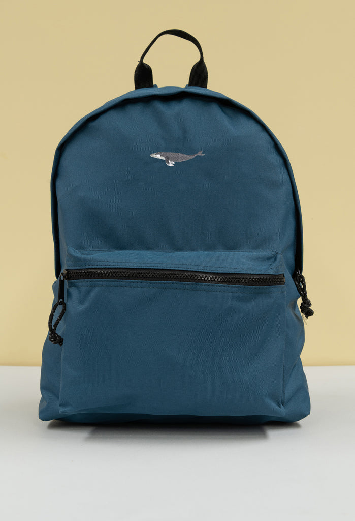humpback whale recycled backpack Big Wild Thought