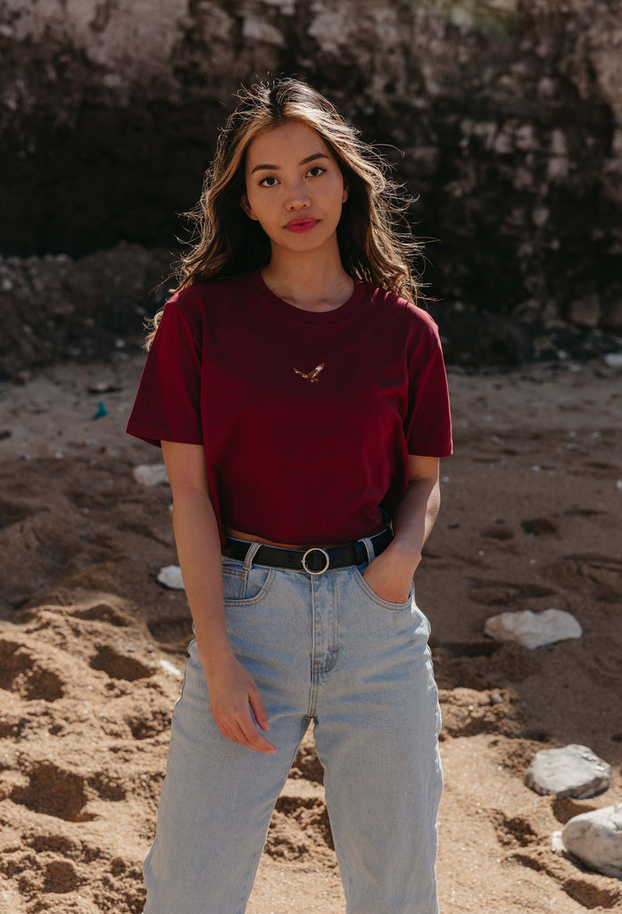 eagle womens cropped t-shirt Big Wild Thought