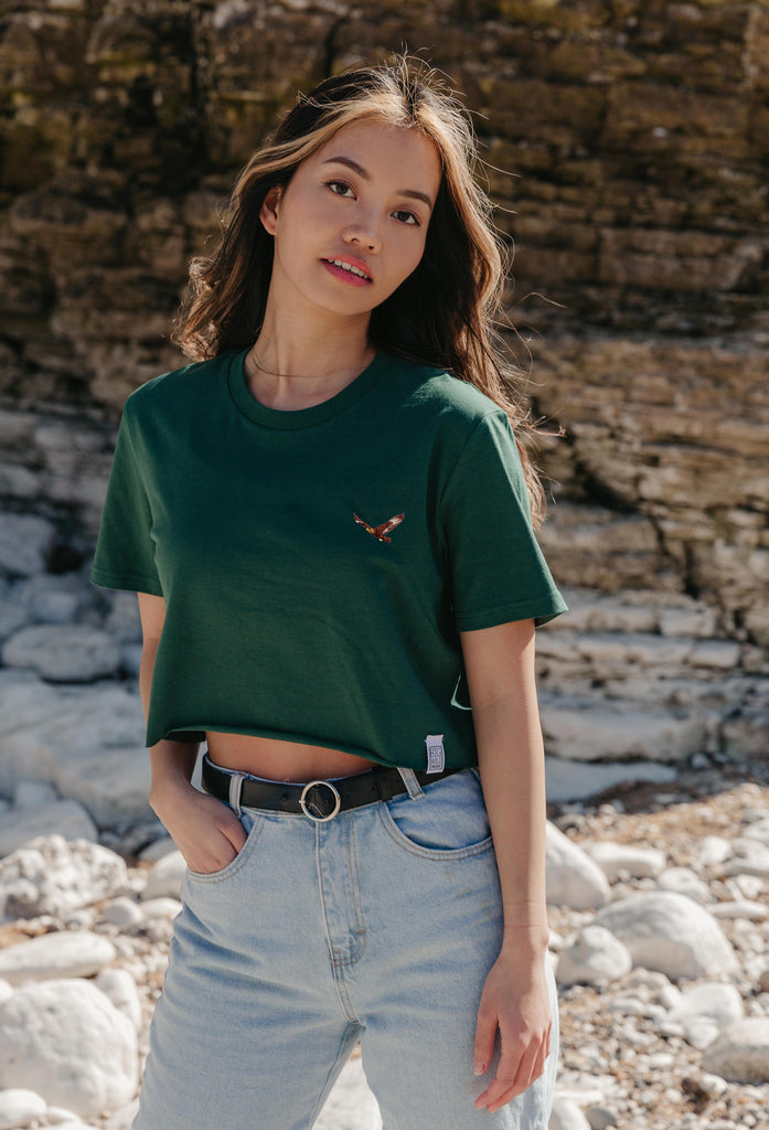 eagle womens cropped t-shirt Big Wild Thought