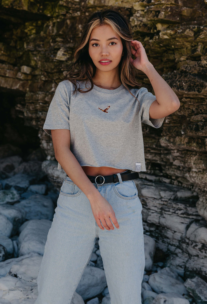 eagle womens cropped t-shirt Big Wild Thought