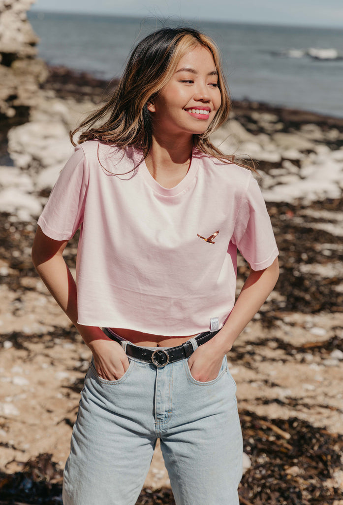 eagle womens cropped t-shirt Big Wild Thought