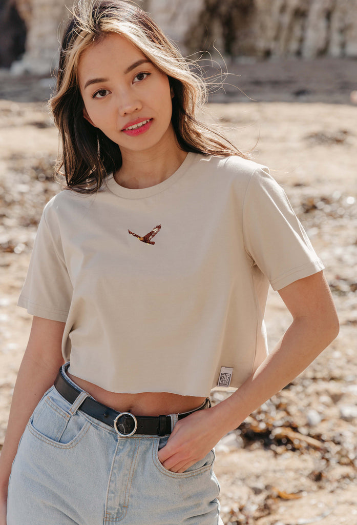 eagle womens cropped t-shirt Big Wild Thought