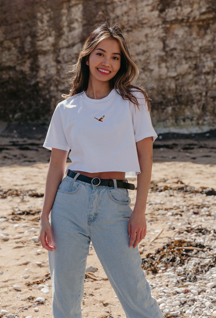 eagle womens cropped t-shirt Big Wild Thought