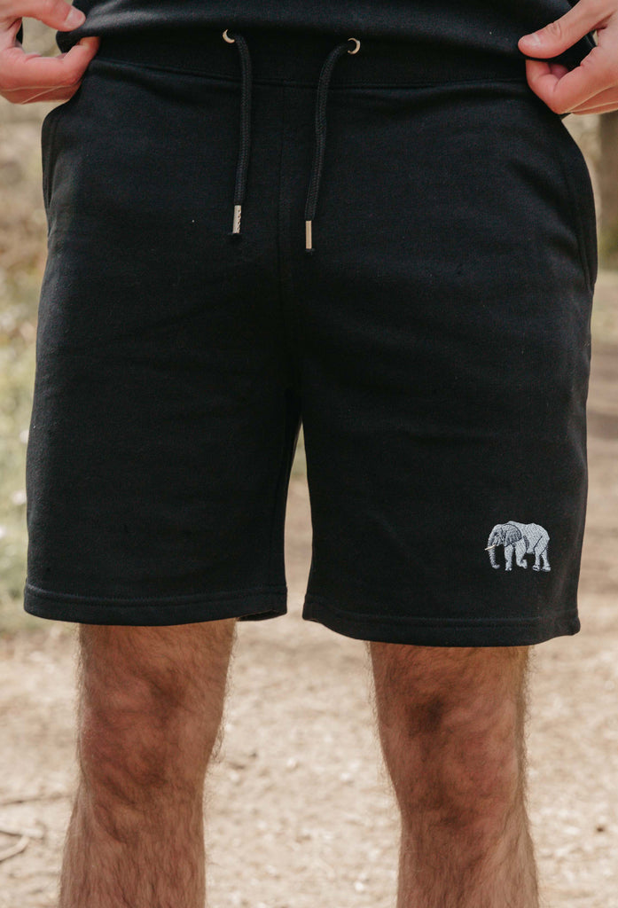 elephant mens sweat shorts Big Wild Thought