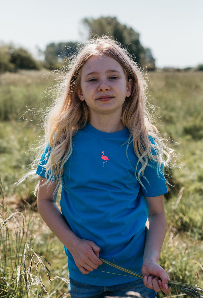 flamingo childrens t-shirt Big Wild Thought