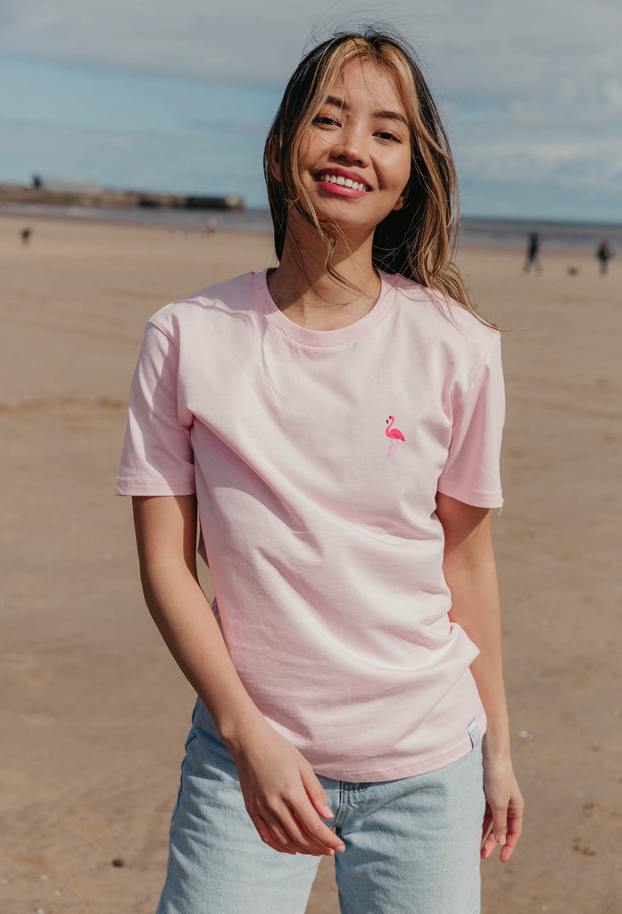 flamingo womens t-shirt Big Wild Thought