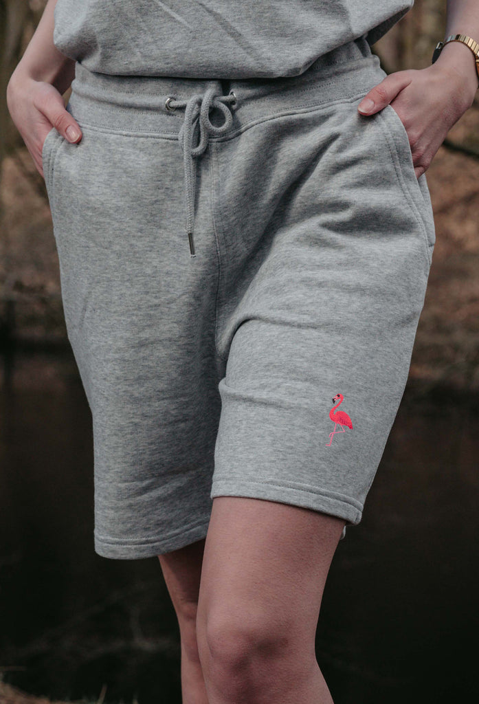flamingo womens sweat shorts Big Wild Thought