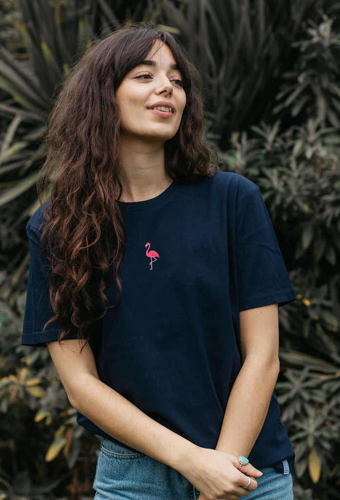 flamingo womens t-shirt Big Wild Thought