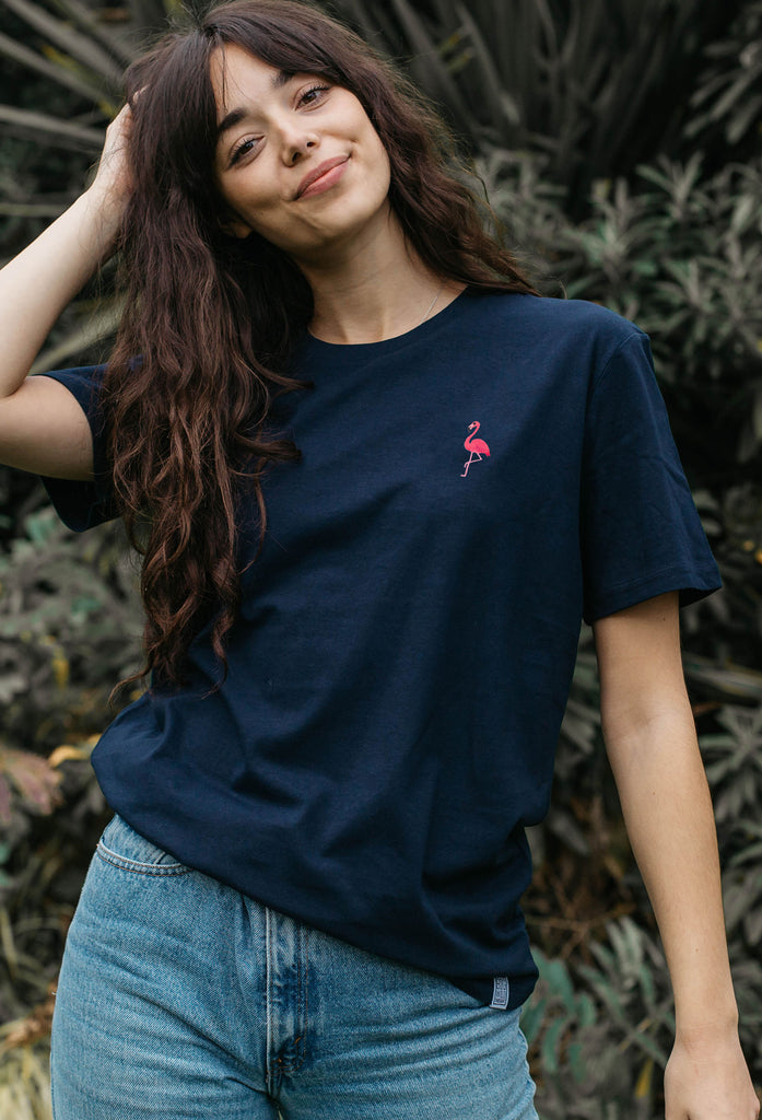 flamingo womens t-shirt Big Wild Thought