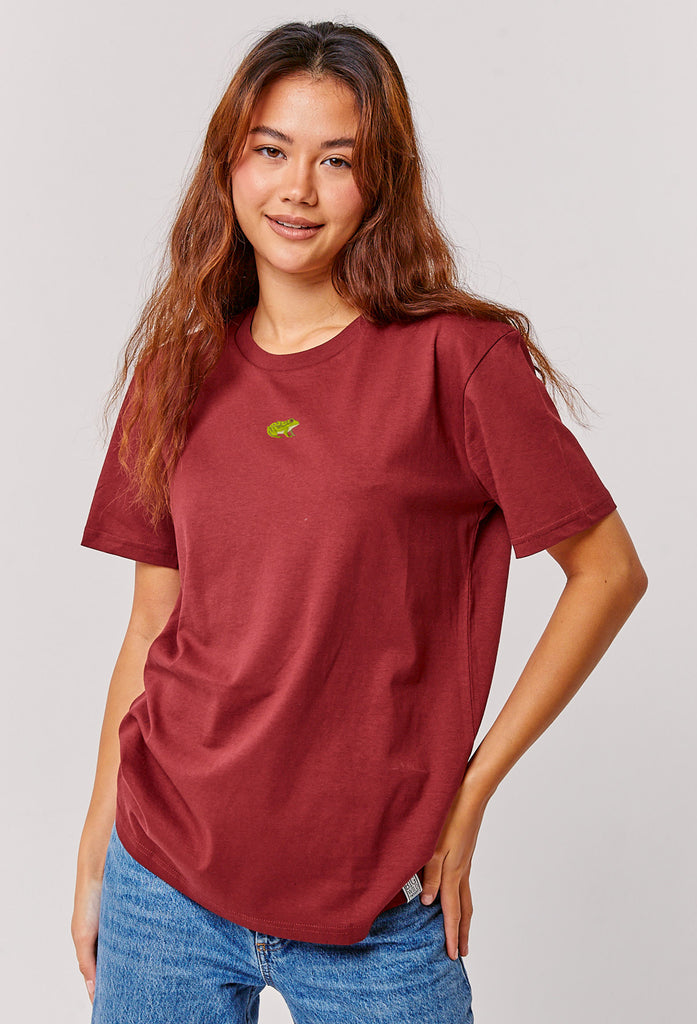 frog womens t-shirt Big Wild Thought