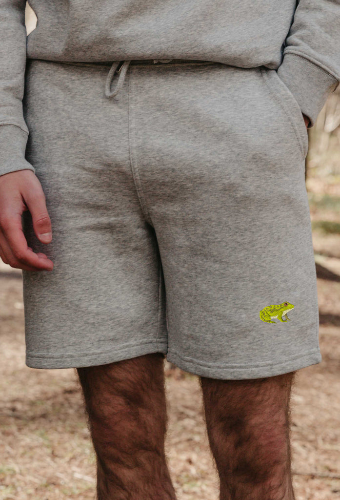 frog mens sweat shorts Big Wild Thought