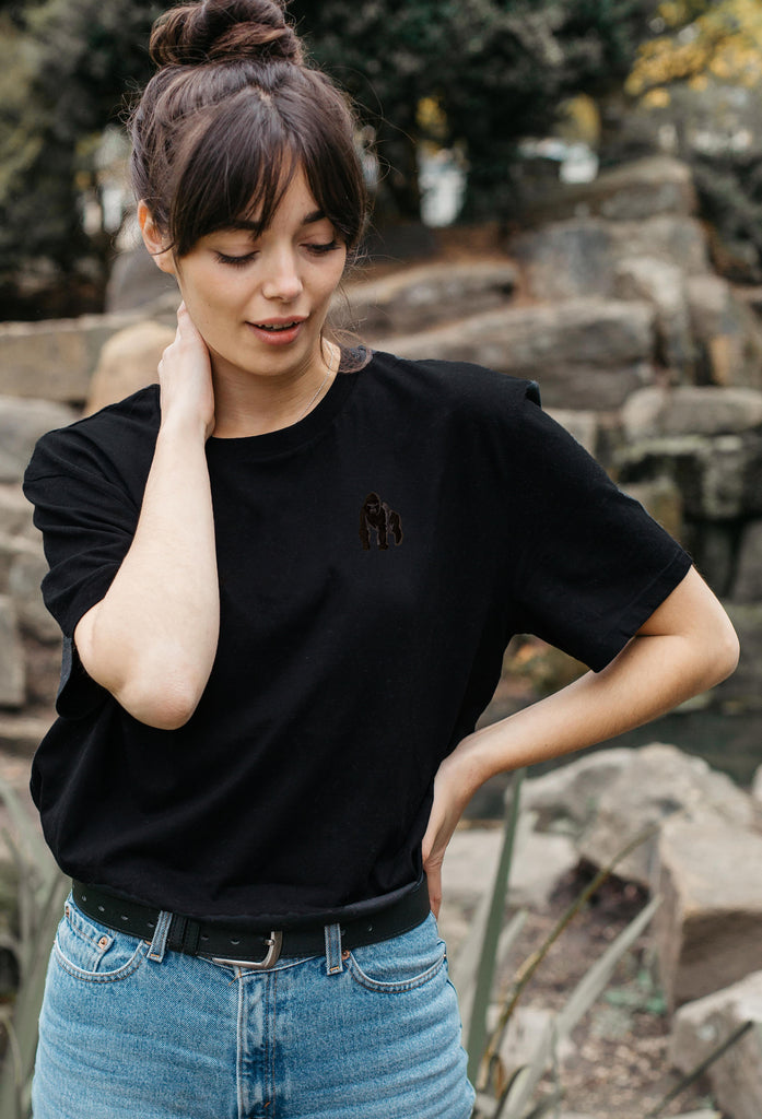 gorilla womens t-shirt Big Wild Thought