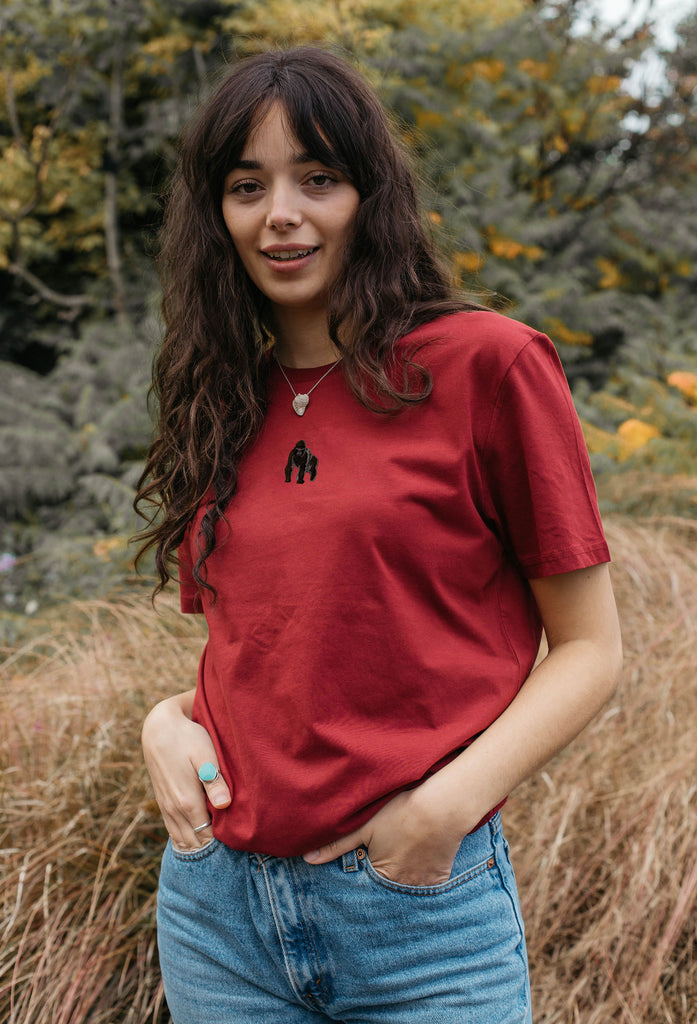 gorilla womens t-shirt Big Wild Thought
