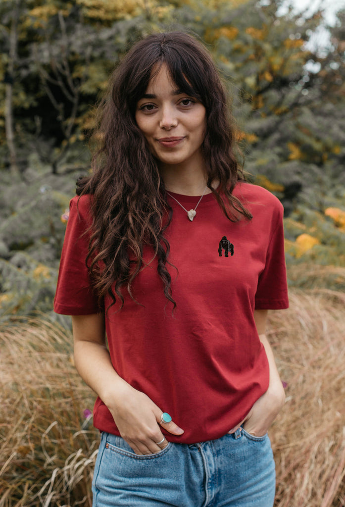 gorilla womens t-shirt Big Wild Thought