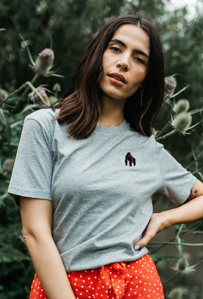 gorilla womens t-shirt Big Wild Thought