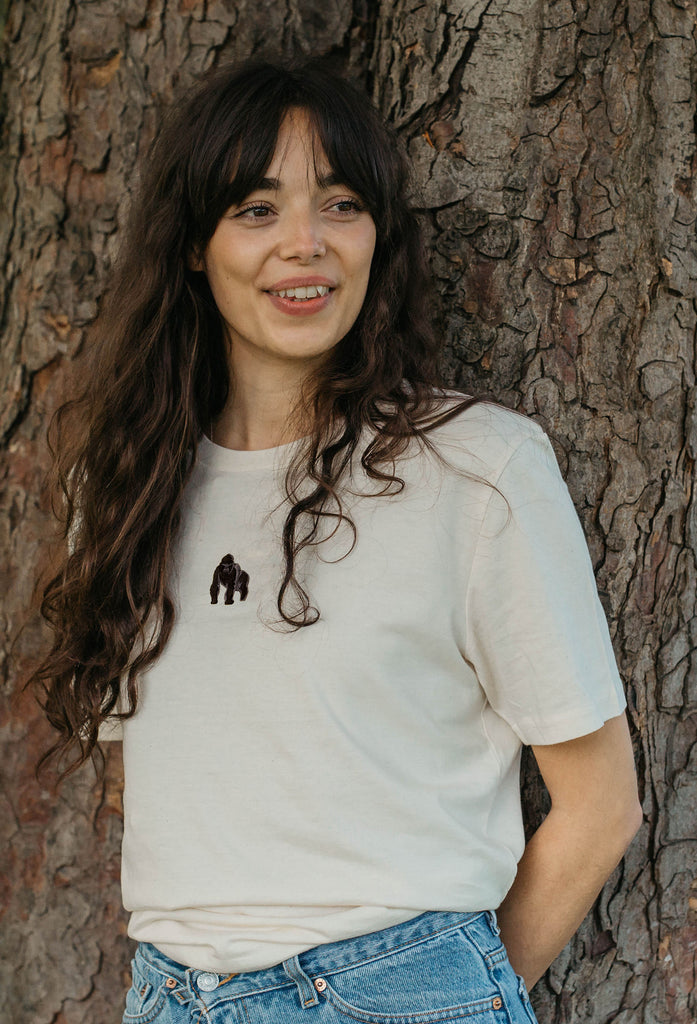 gorilla womens t-shirt Big Wild Thought