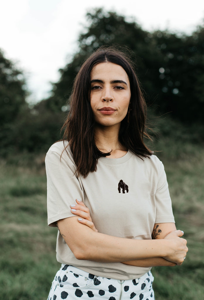 gorilla womens t-shirt Big Wild Thought