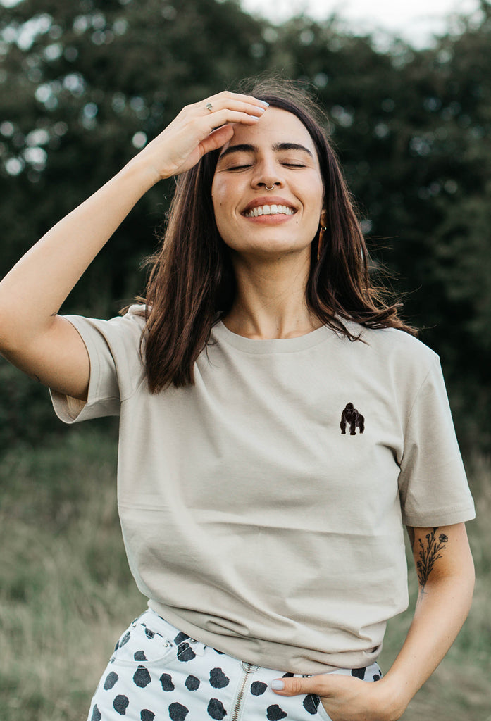 gorilla womens t-shirt Big Wild Thought