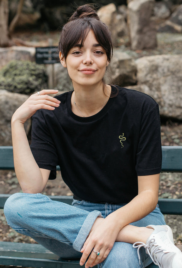 grass snake womens t-shirt Big Wild Thought